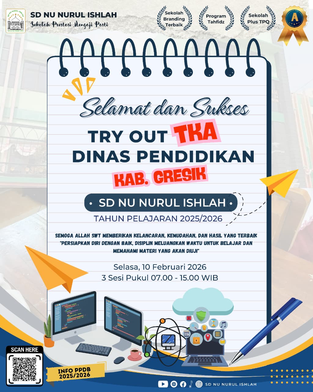 Anak-anak bermain basket